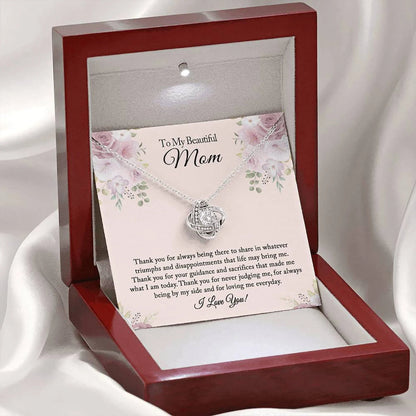 Thank You For Always Being There &#8211; To My Beautiful Mom Love Knot, Mom Birthday Gift, Mother&#8217;s Day Gifts