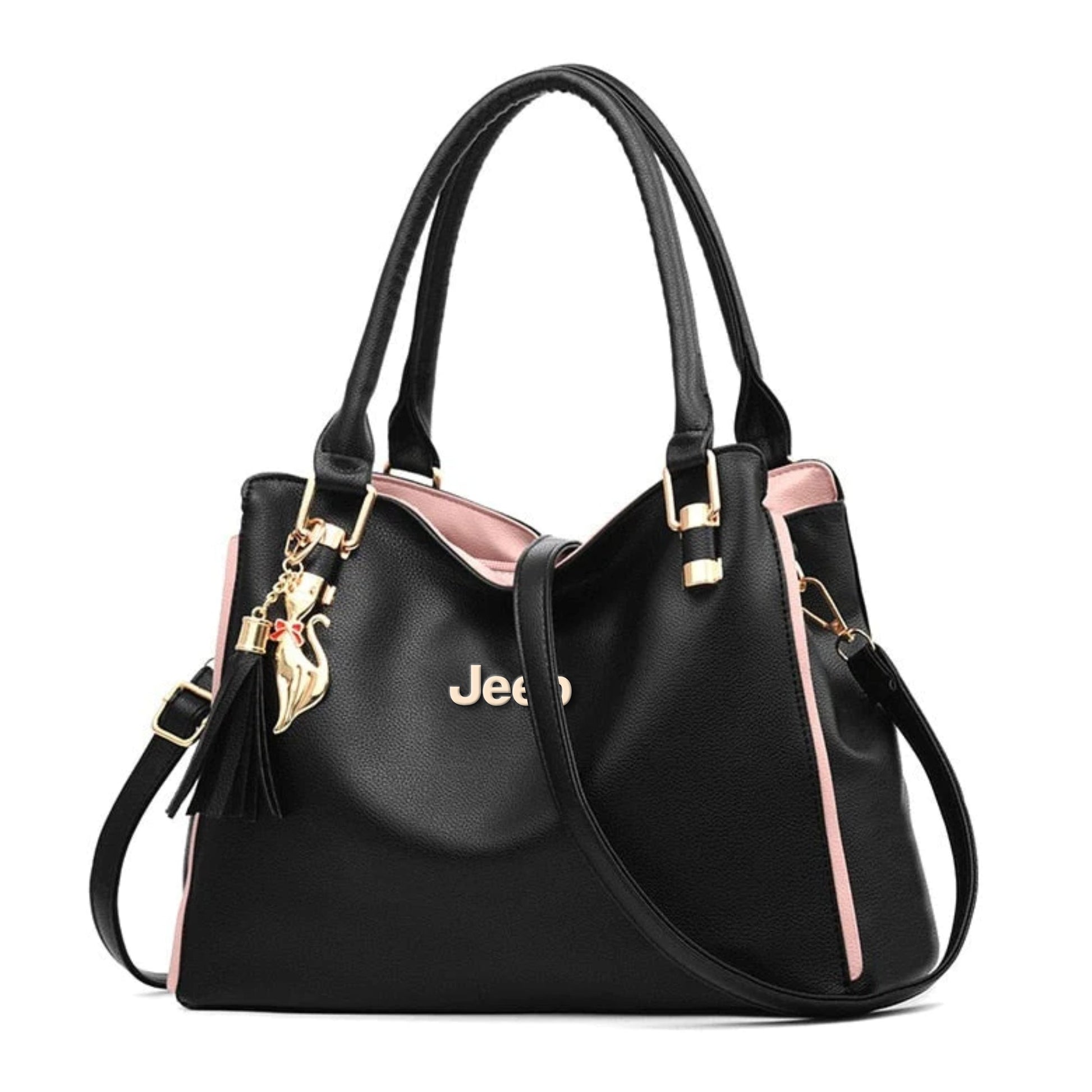 Jeep Classy Women’s Handbag-bag-Driver Apparel-Black-Driversapparel.com