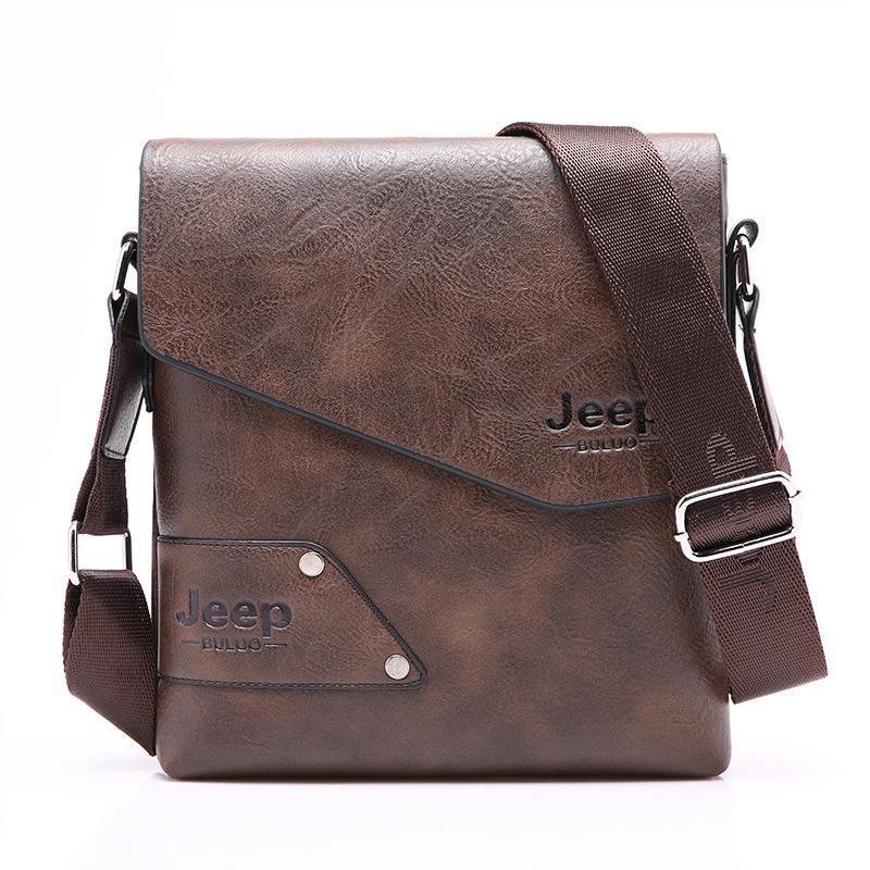 Jeep Fashion Leather Bag-bag-Driver Apparel-Dark Brown-Driversapparel.com