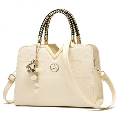 Mercedes Spring Women's Handbag-bag-Driver Apparel-Beige-Driversapparel.com