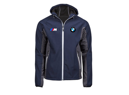 BMW Two-Tone Soft Shell Jacket with Hood_Driver_Clothing