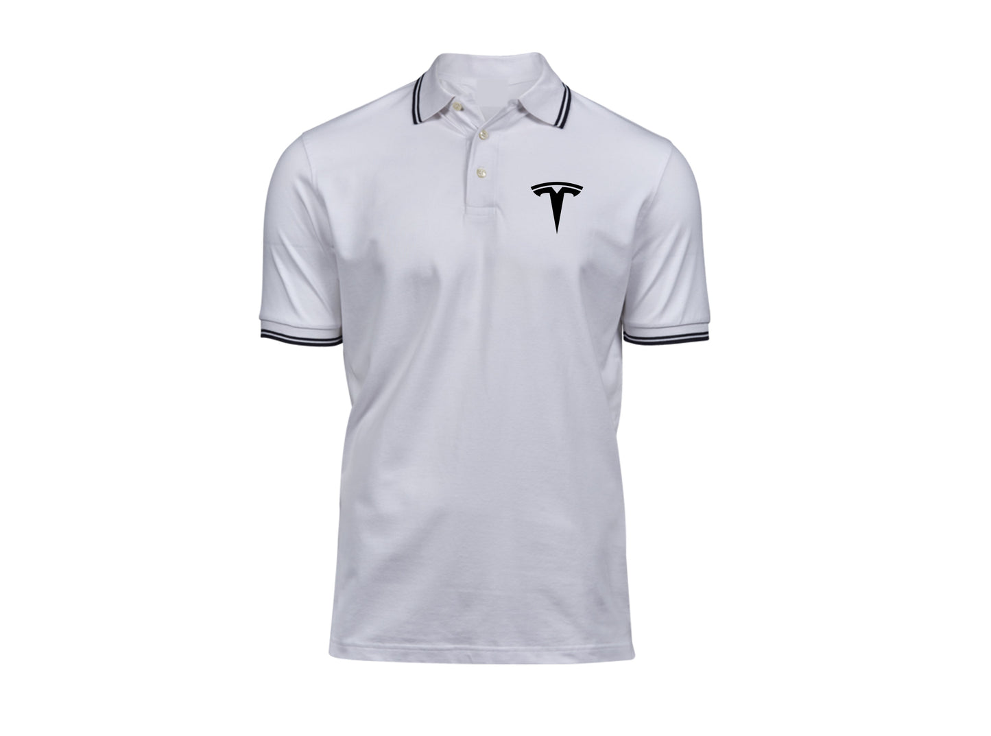 Tesla Polo Shirt with Collar in Two colors