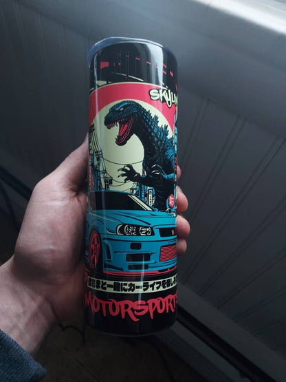 Custom Muscle 20oz Stainless Tumbler | Beware of the Snake