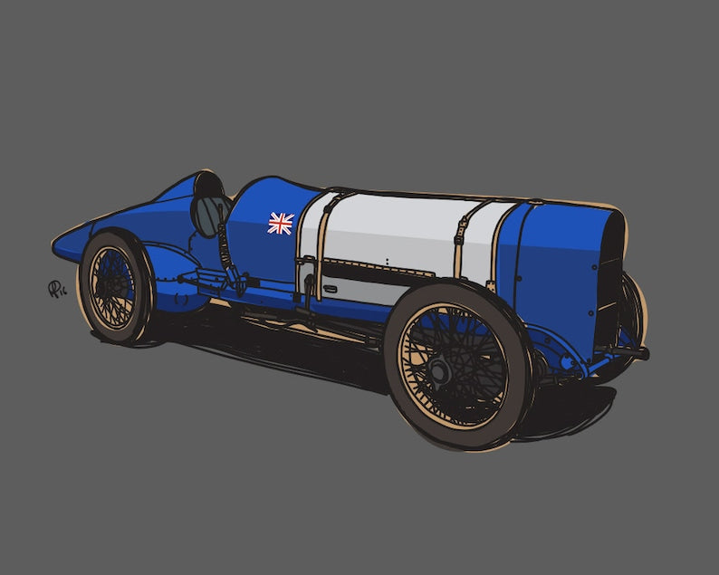 Sunbeam 350HP 'Blue Bird' Art Print