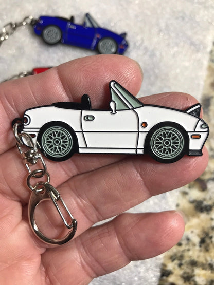 NA Miata MX5 Keychains with BBS Wheels_driver_clothing_drivi.store