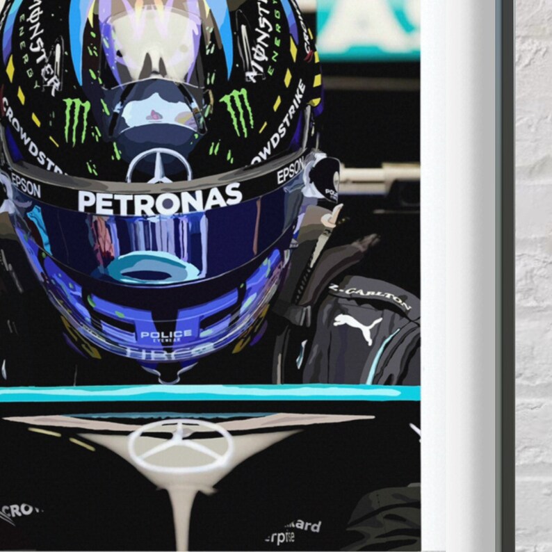 Lewis Hamilton Silverstone Helmet Artwork | F1 Gift