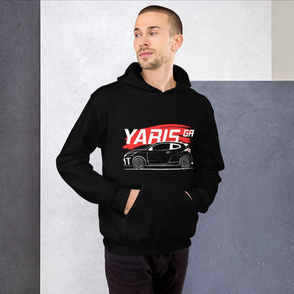 JDM Yaris GR Unisex Hoodie: Automotive Apparel for Racing Enthusiasts