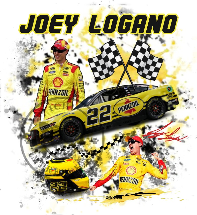 Joey Logano Sublimation Design for Apparel