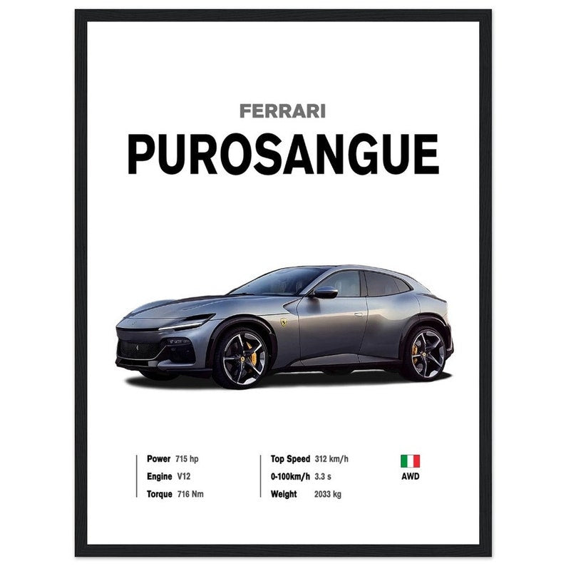 Ferrari PuroSangue: The Ultimate Super SUV_driver_clothing_drivi.store