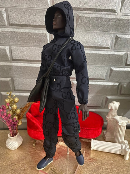 Hooded Homme Doll Outfit: Sweatshirt and Pants