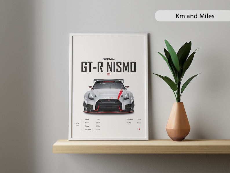 Nissan GTR Car Posters: JDM Wall Art for Kids and Boys_driver_clothing_drivi.store