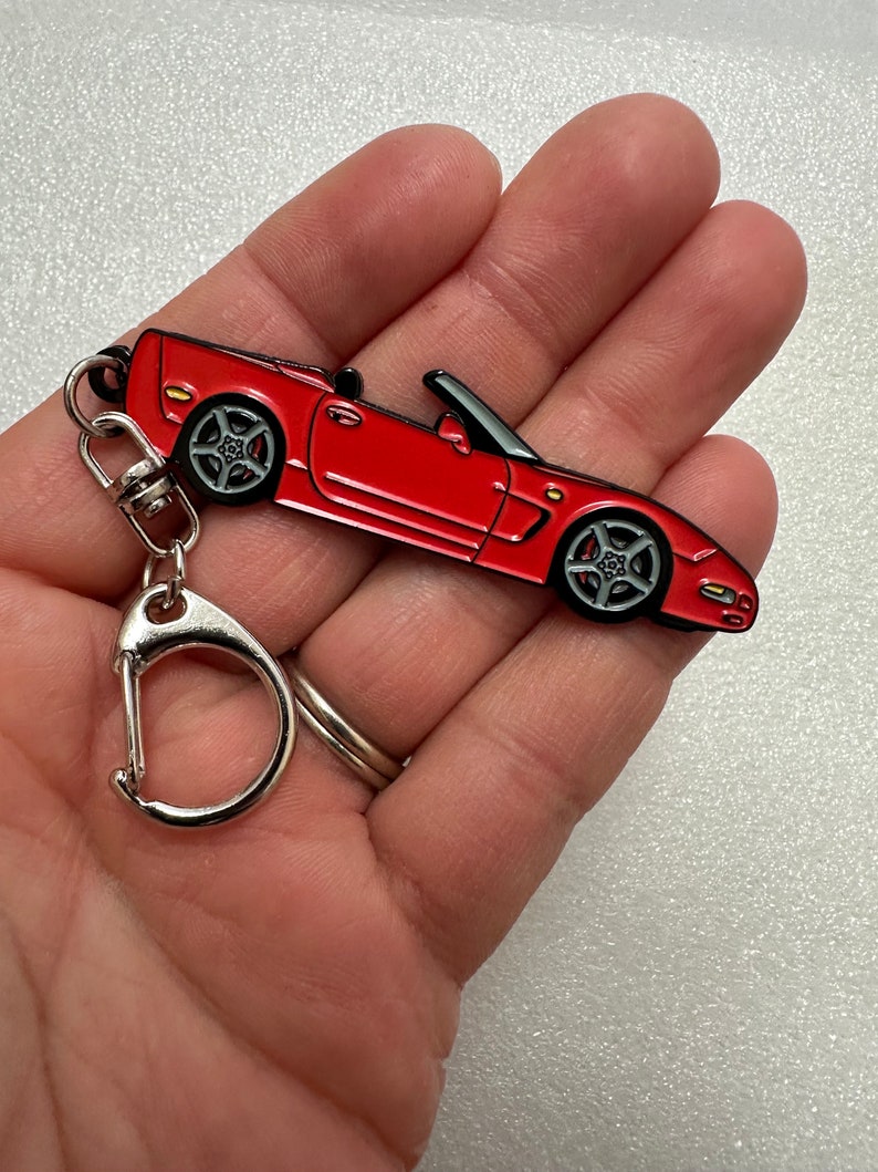 Corvette C5 Convertible Enamel Keychains (8 Colors)