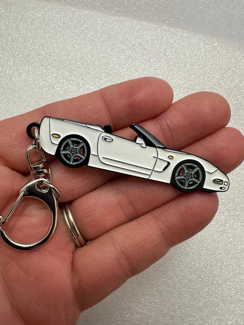 Corvette C5 Convertible Enamel Keychains (8 Colors)