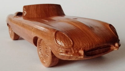 1:15 Wood Scale Model Jaguar E-Type Roadster