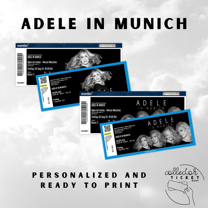 Personalized Adele in Munich Collector Ticket_driver_clothing_drivi.store