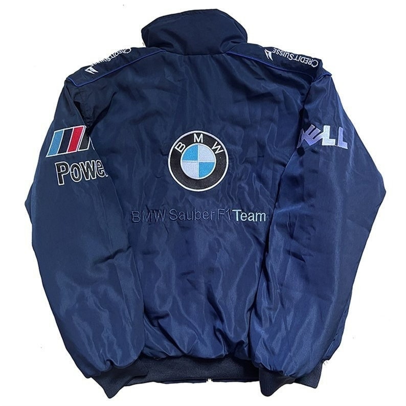 Blue BMW Racing Bomber Jacket