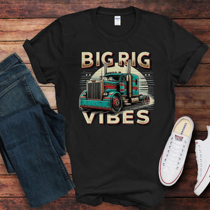 Vintage Trucker Shirt: Faded Graphic Tee for Drivers