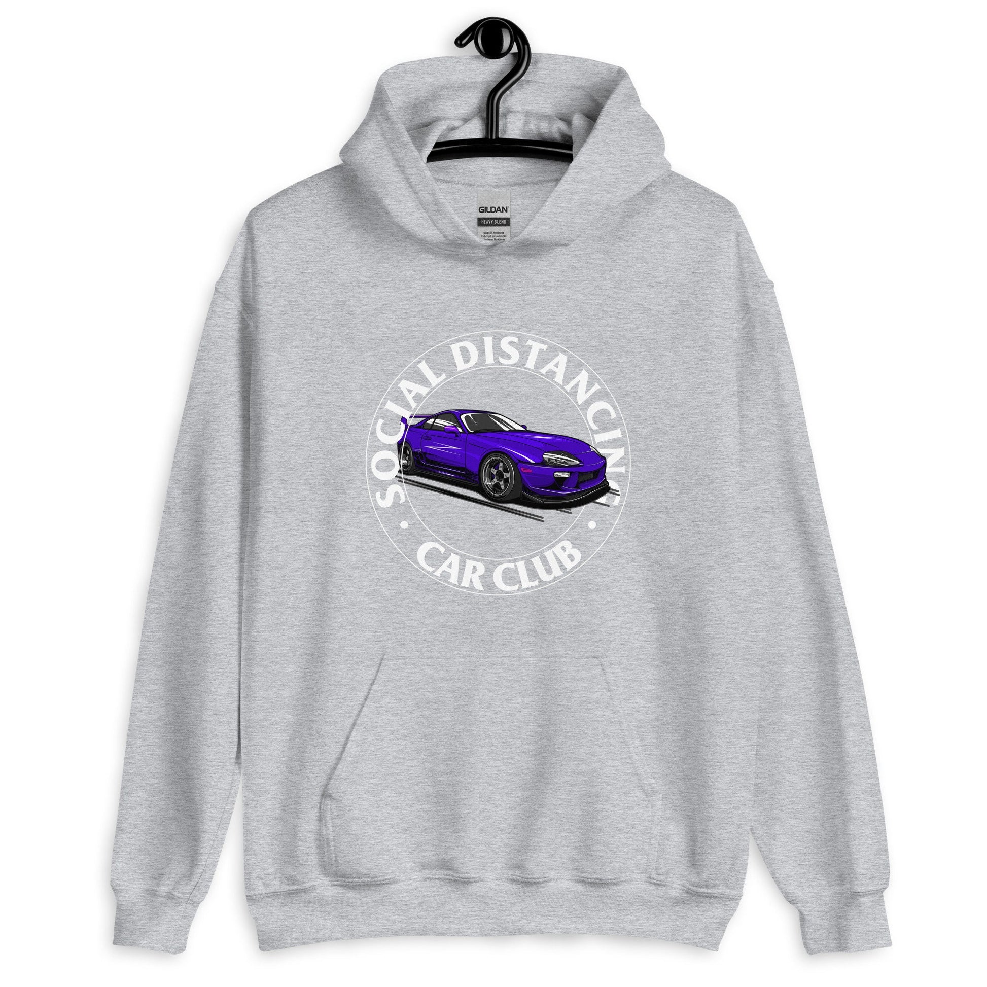 JZA80 JDM 2JZ Social Distancing Car Club Unisex Hoodie