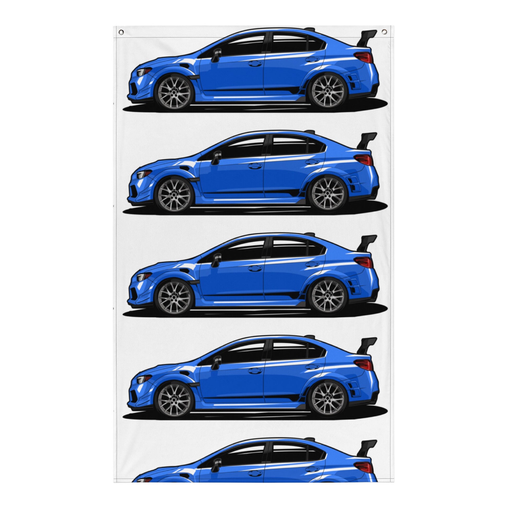 Subaru WRX STI Flag - World Rally Blue