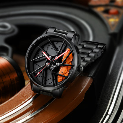 Gyro Tesla Alloy Wheel Watch, Car Enthusiastic Accessories