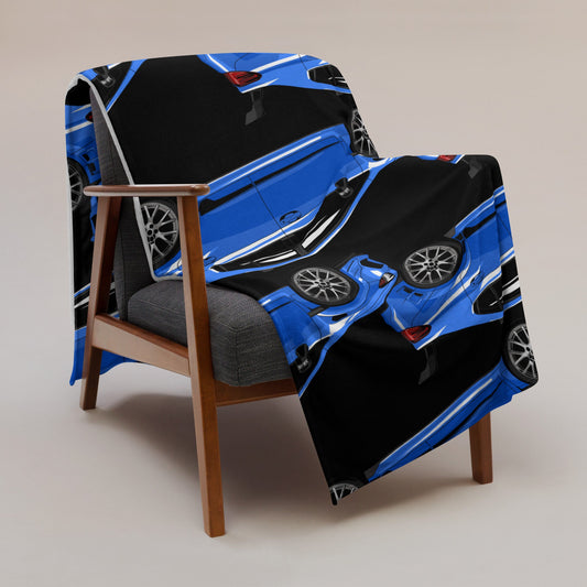 Subaru WRX STI Blanket - World Rally Blue