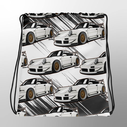 Porsche 911 964 Drawstring Bag - Limited Edition White