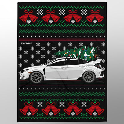 Hässliche Weihnachtsdecke - Honda Civic Type R FK8 - Hässlicher Weihnachtspullover, Weihnachtsgeschenk für Autofahrer, Lustiges Weihnachtsgeschenk, Hässlicher Weihnachtspullover