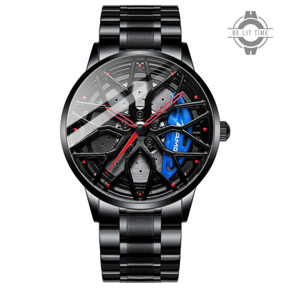 Static Mercedes Petronas G63 Alloy Wheel Watch, Car Enthusiastic Accessories.