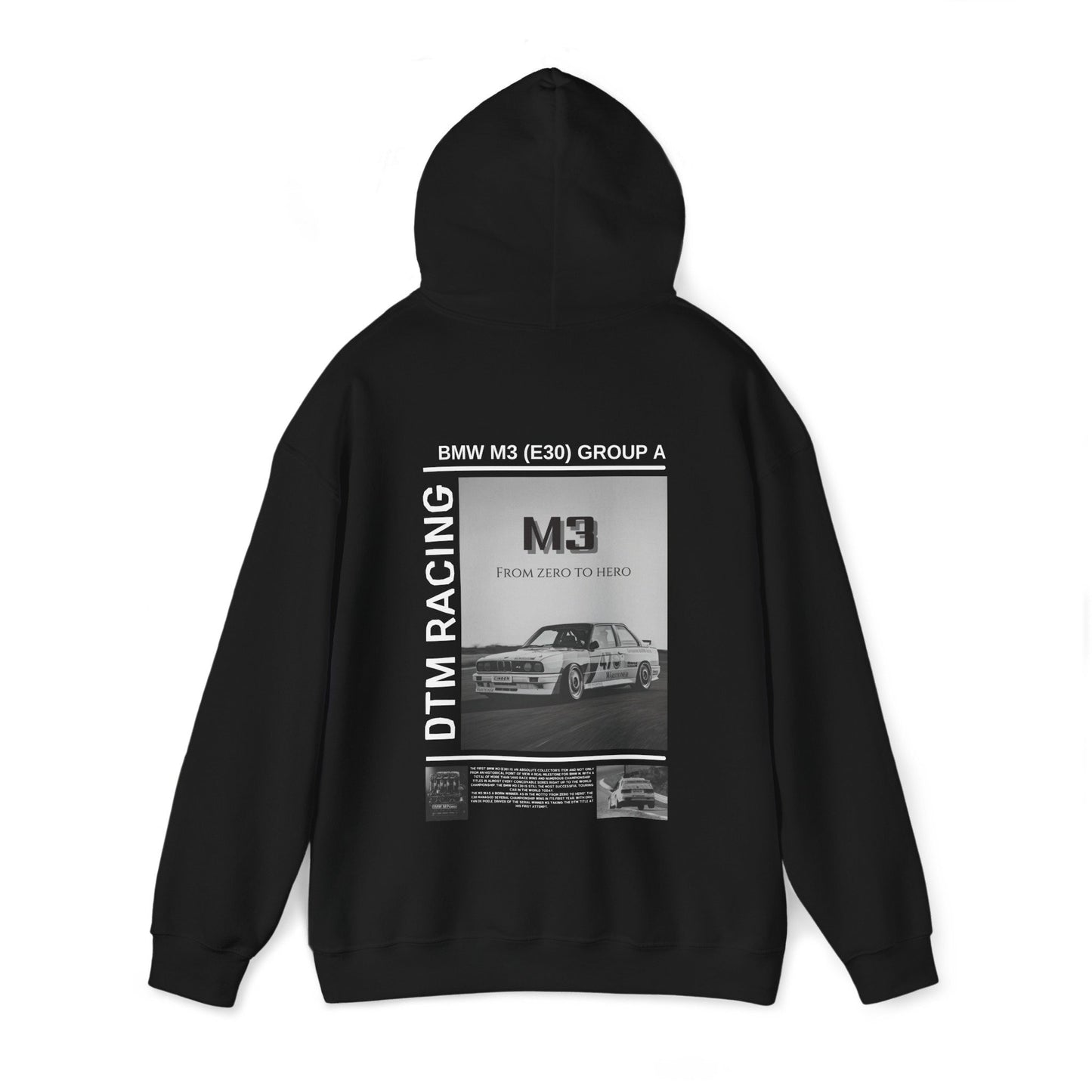 DTM BMW M3 (E30) Group A Hoodie -  Vintage Design for Car Enthusiasts