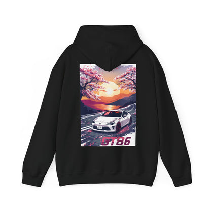 Toyota GT86 Hoodie Sunset Design Graphic Hoodie Jdm Style Gift For Him Gift Ideas