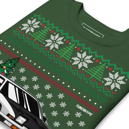 JDM Ugly Christmas Sweater - TRUENO AE86 - Ugly Xmas Sweater - Car Guy Holiday Gift, Funny Christmas Gift, Initial D Gift, Kid Holiday Gift