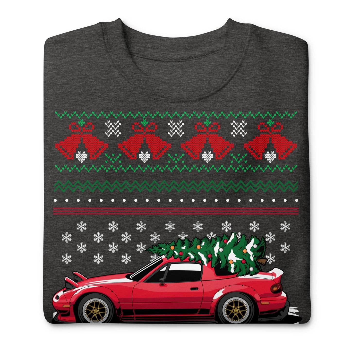 Ugly Christmas Sweater - Mazda Miata - Ugly Xmas Sweater - Car Guy Holiday Gift, Funny Christmas Gift, Miata Gift, RX7 Gift