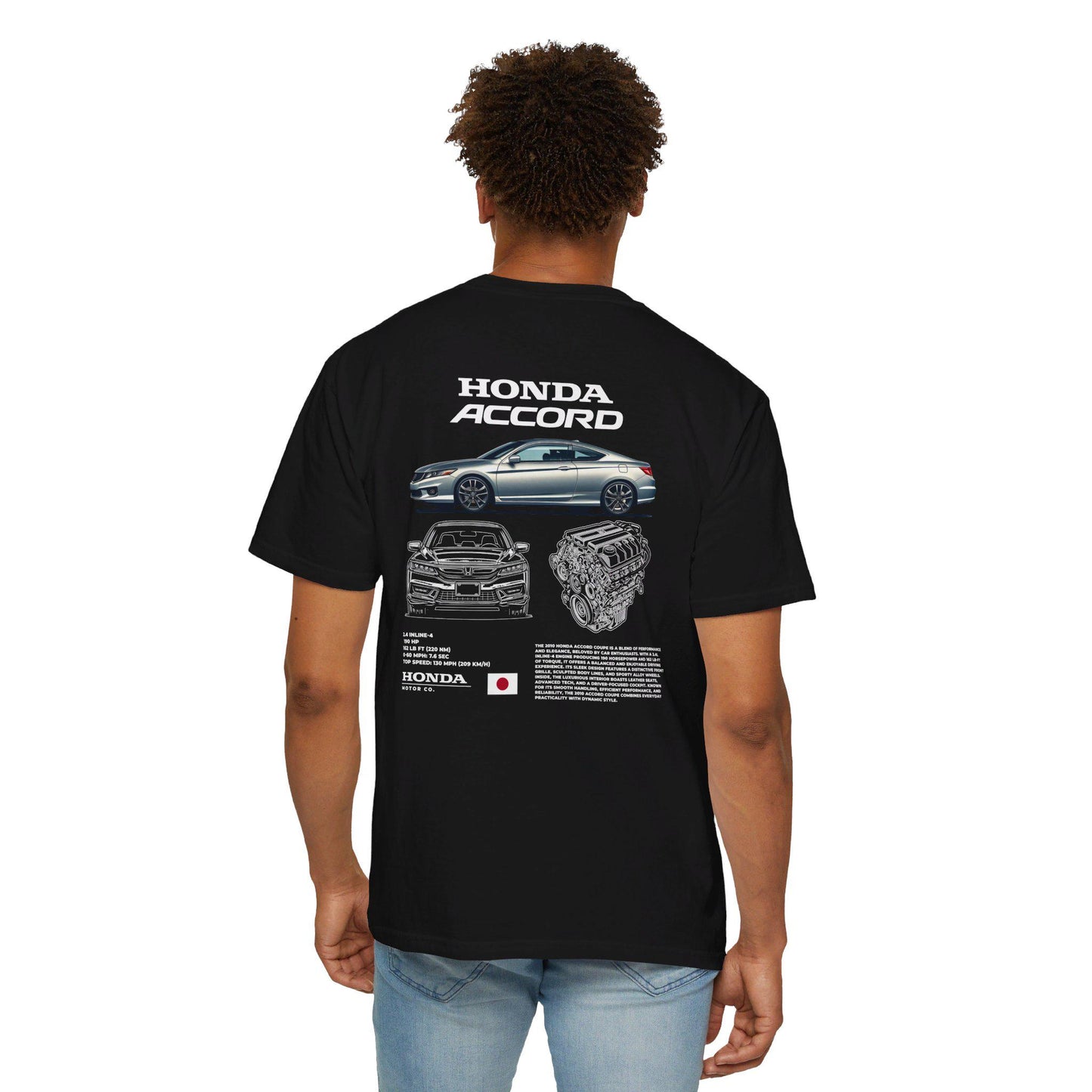 Honda Accord Coupe Spec Tee - Boosted Gear Co, JDM Classic Shirt, Cool Unisex Tee, Casual Car Top, Unique Graphic Automotive Apparel