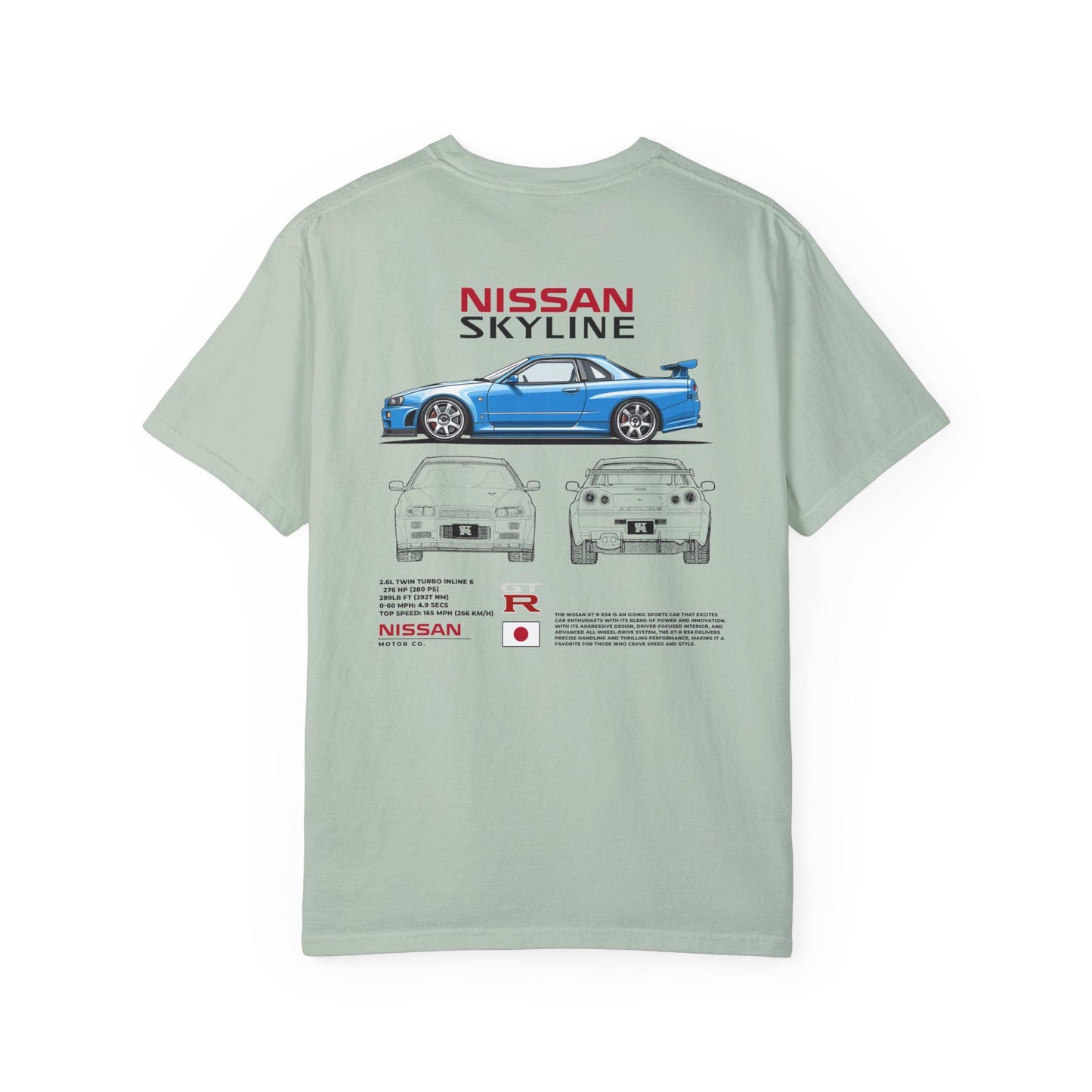 Nissan GTR R34 Shirt - Boosted Gear Co, JDM Legend Tee, Cool Unisex Top, Casual Car Enthusiast Apparel