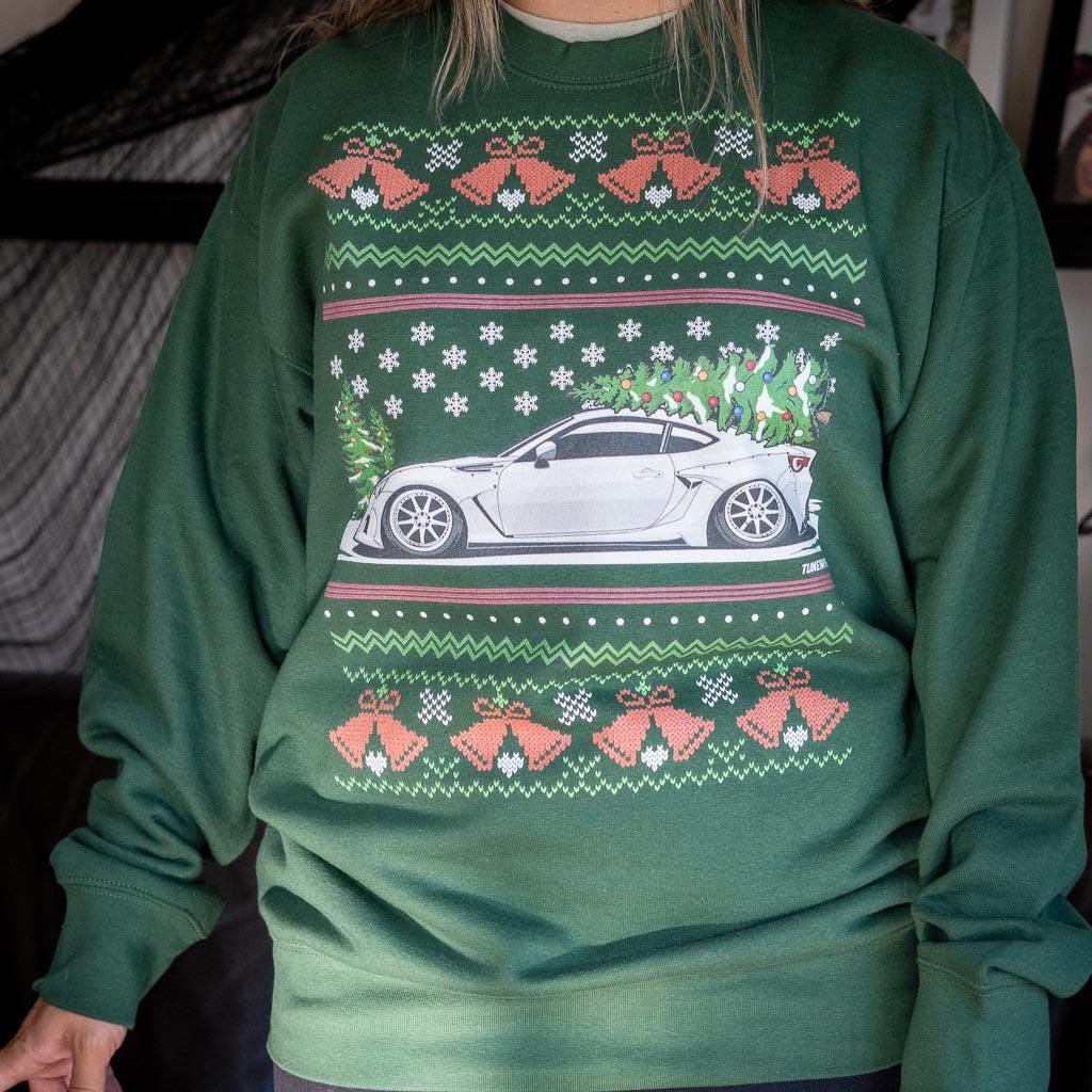 Ugly Christmas Sweater - Porsche 911 964 in Grey - Ugly Xmas Sweater - Car Guy Holiday Gift, Funny Christmas Gift, 911 Gift, Porsche Gift