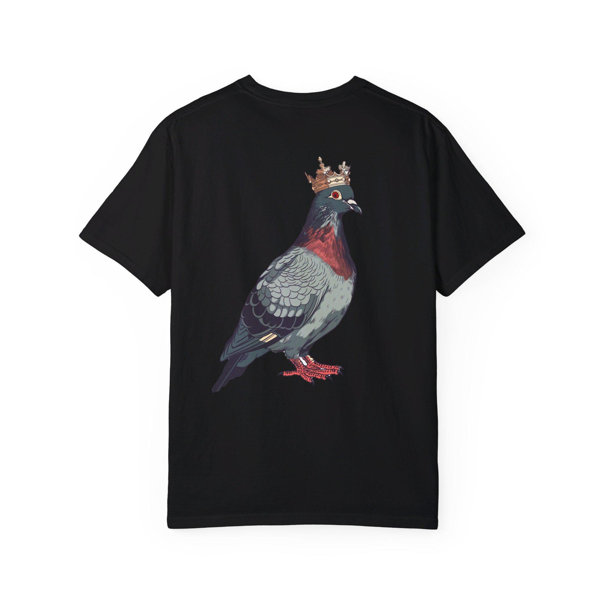 Royal Pigeon T-shirt - Boosted Gear Co, Unique Bird Art Top, Cool Unisex Tee, Casual Graphic Shirt, Quirky Animal Apparel