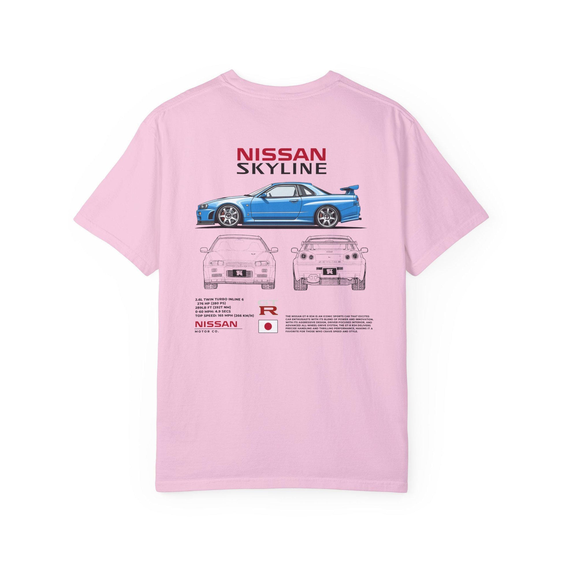 Nissan GTR R34 Shirt - Boosted Gear Co, JDM Legend Tee, Cool Unisex Top, Casual Car Enthusiast Apparel